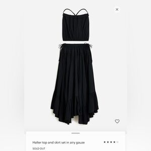 Easy NWT J. Crew Co-ord Set w/ Skirt and Halter